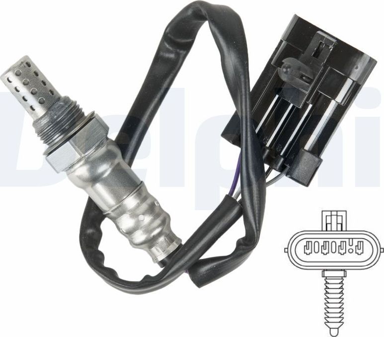 Лямбда-зонд (кислородный датчик) Delphi. Артикул ES20135-12B1