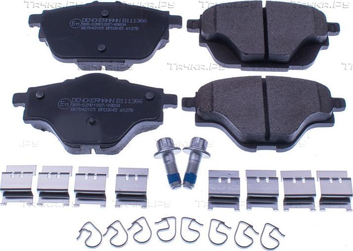 Тормозные колодки Denckermann задние для Citroen C5 X I 2021-2026. Артикул B111366