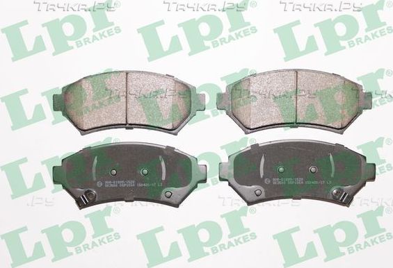 Тормозные колодки LPR передние для Cadillac Eldorado X 1992-1996. Артикул 05P1054