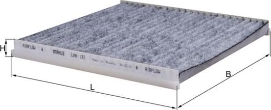 Салонный фильтр Mahle-Knecht. Артикул LAK 131