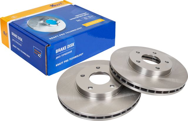 Диск тормозной NISSAN PRIMERA P12 02- перед.вент.D=280 (Kraft). Артикул KT016039