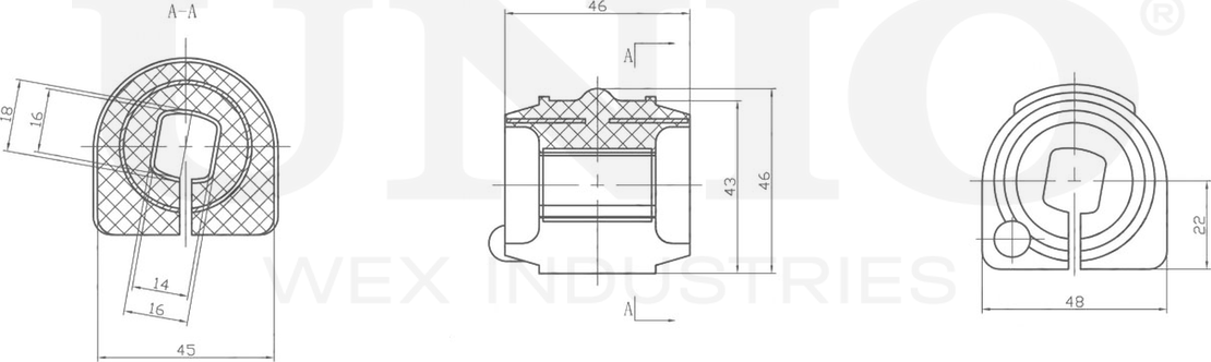 Втулка стабилизатора (Unio). Артикул RMP-10208