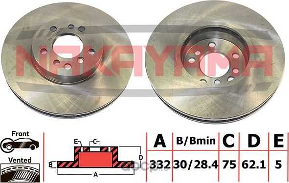 Диск тормозной (Nakayama). Артикул Q4655