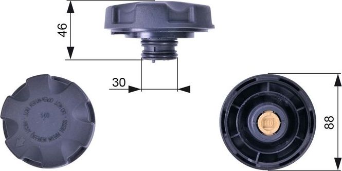 Крышка, резервуар охлаждающей жидкости Gates. Артикул RC241