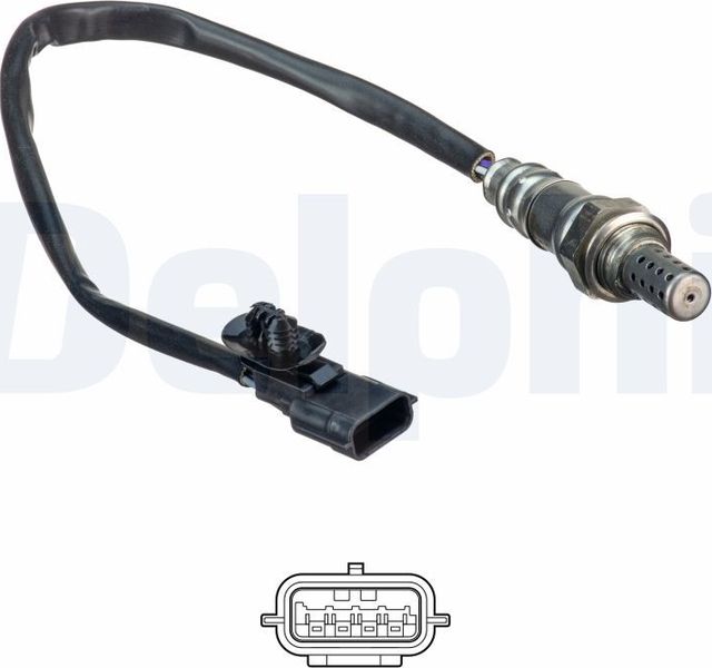 Лямбда-зонд (кислородный датчик) Delphi для Renault Wind 2010-2013. Артикул ES20522-12B1