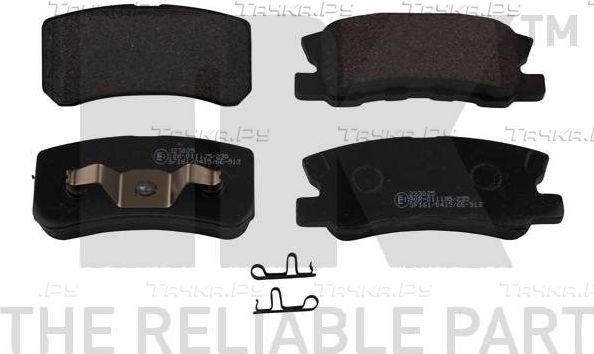 Тормозные колодки NK задние для Mitsubishi ASX I 2010-2026. Артикул 223025