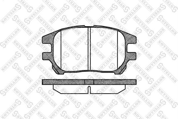 Тормозные колодки Stellox. Артикул 983 000-SX
