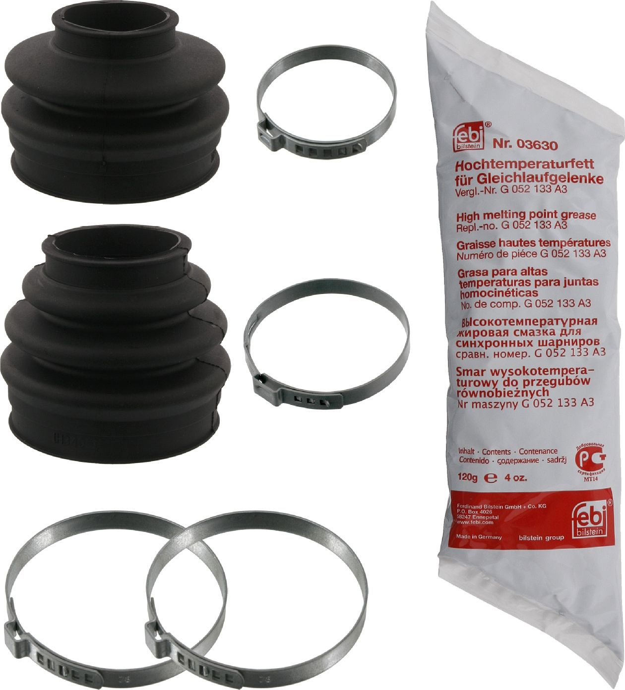 Пыльник ШРУСа внтуренний/наружный Febi Bilstein (резина). Артикул 36688