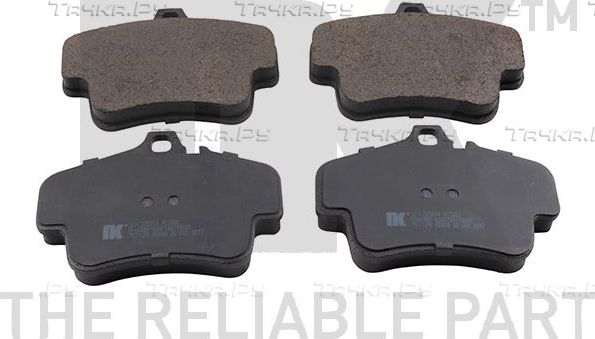 Тормозные колодки NK задние для Porsche Cayman I (987) 2005-2013. Артикул 225614