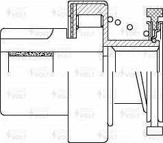 Бендикс стартера StartVOLT для Audi A6 allroad I (C5) 2000-2005. Артикул VCS 1811