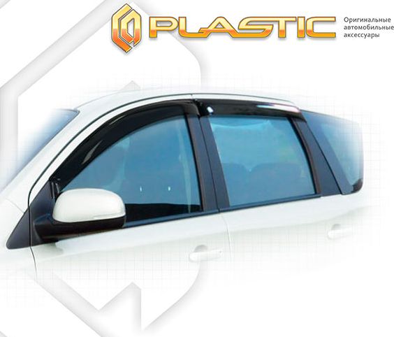 Дефлекторы СА Пластик для окон (Classic полупрозрачный) Nissan Note 2010. Артикул 2010030306148