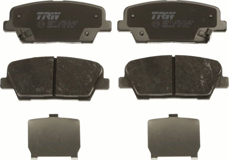 Тормозные колодки TRW COTEC. Артикул GDB3499