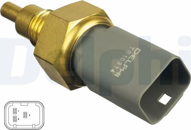 Датчик температуры охлаждающей жидкости Delphi для Fiat Punto I 1997-1999. Артикул TS10374