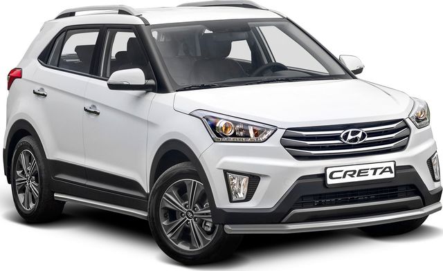 Защита Rival переднего бампера d57 для Hyundai Creta I 2016-2021. Артикул R.2310.001
