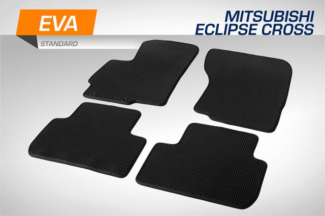Коврики AutoFlex EVA (ЭВА, ЕВА) Standart для салона Mitsubishi Eclipse Cross 2018-2021 2021-2026. Артикул 6400301