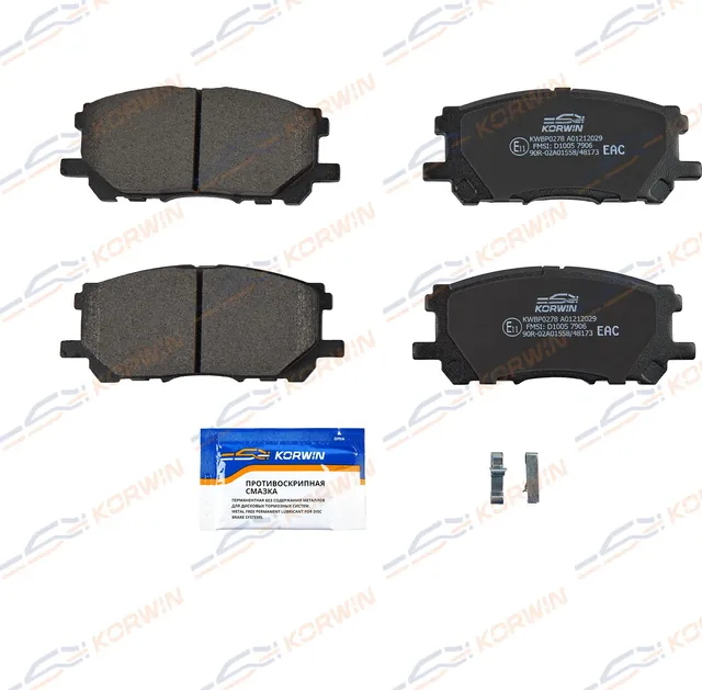 Колодки тормозные перед. Toyota Highlander 00-/Lexus RX (U3_) 03 (Korwin). Артикул KWBP0278