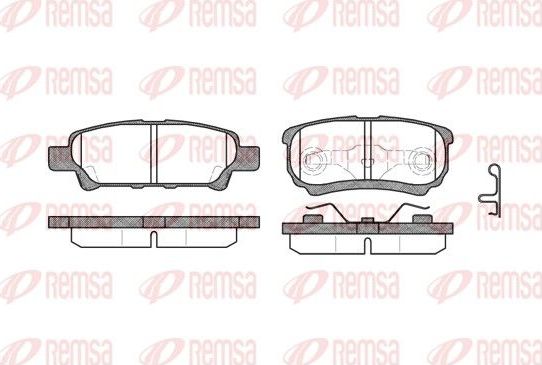 Тормозные колодки Remsa. Артикул 1051.02