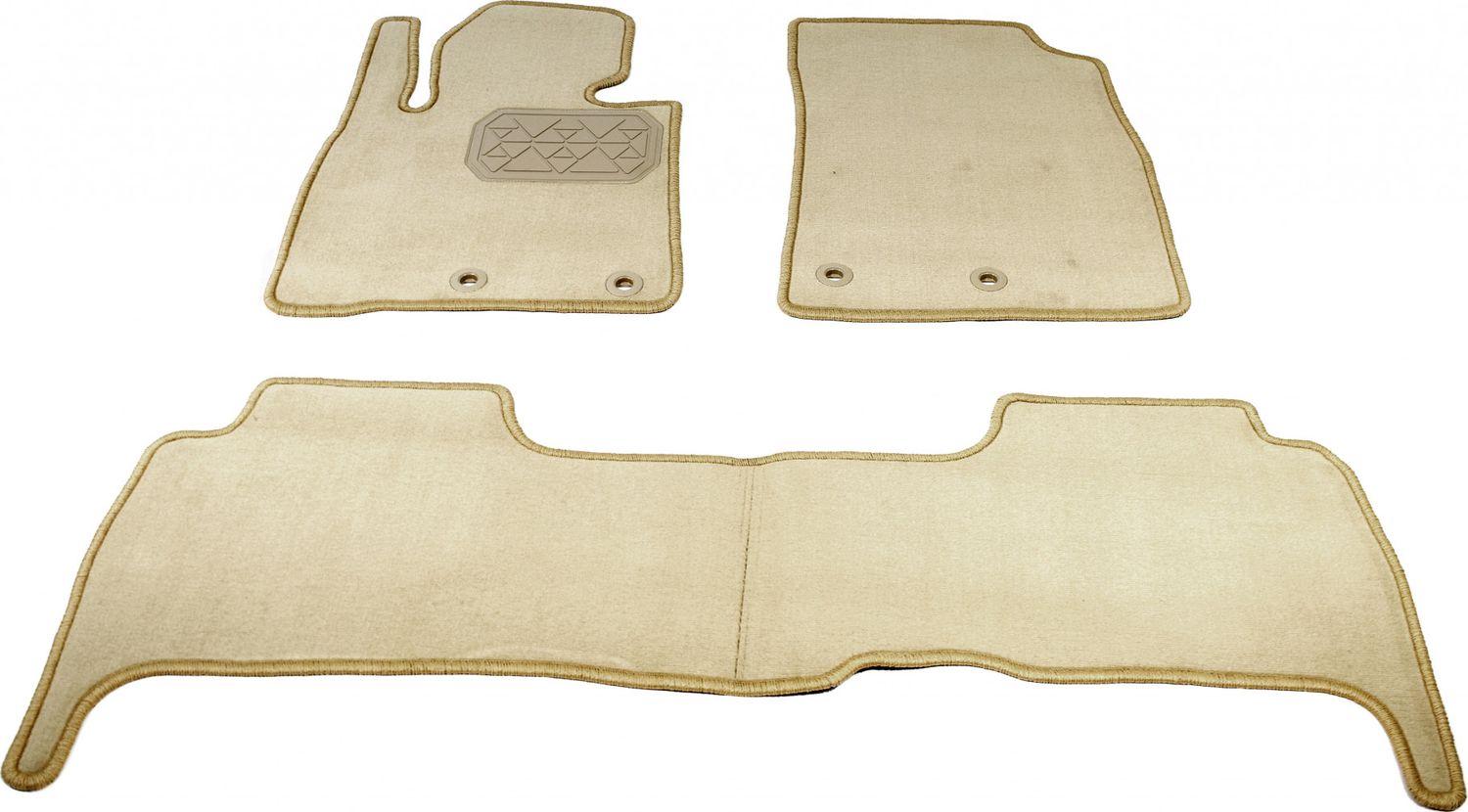 Коврики текстильные Норпласт для салона Toyota Land Cruiser 200 5 мест 2012-2021 Бежевые. Артикул NPL-VTe-880-414-B