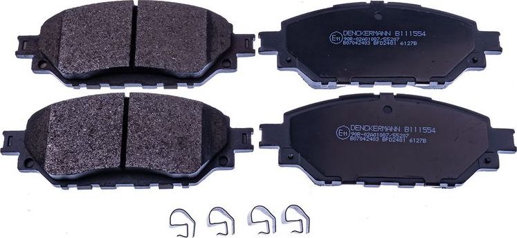 Тормозные колодки Denckermann. Артикул B111554