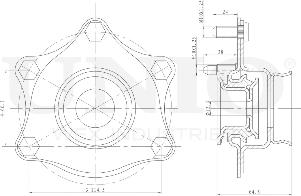 Опора амортизационной стойки (Unio). Артикул RMP-13091