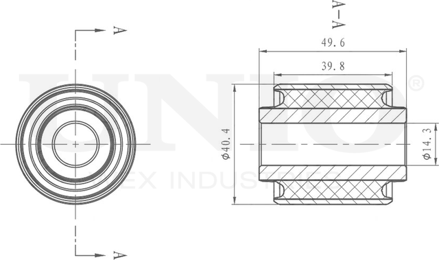 Сайлентблок рычага подвески (Unio). Артикул RMP-20315