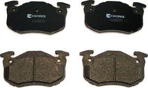 Тормозные колодки Cworks задние для Citroen Saxo 1996-2004. Артикул C12CR0073