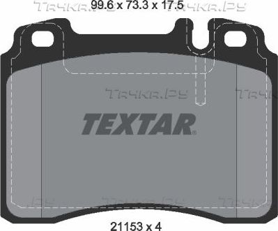 Тормозные колодки Textar Q+. Артикул 2115307