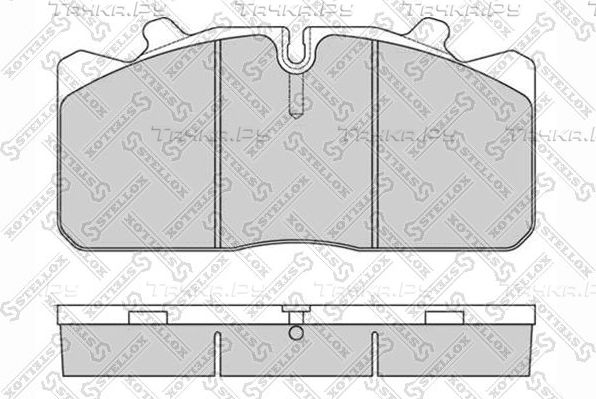 Тормозные колодки Stellox передние для DAF CF 85 2001-2013. Артикул 85-11416-SX