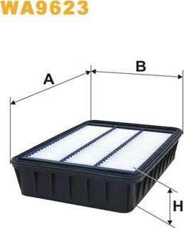 Воздушный фильтр WIX Filters. Артикул WA9623