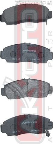 Тормозные колодки Akyoto Packing AKYOTO. Артикул AKD-8465