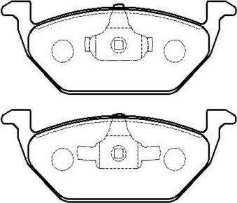 Тормозные колодки HSB. Артикул HP5168