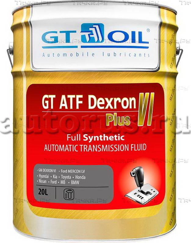 Масло транс. GT ATF Dexron VI Plus  20 л (GT OIL). Артикул 8809059408537