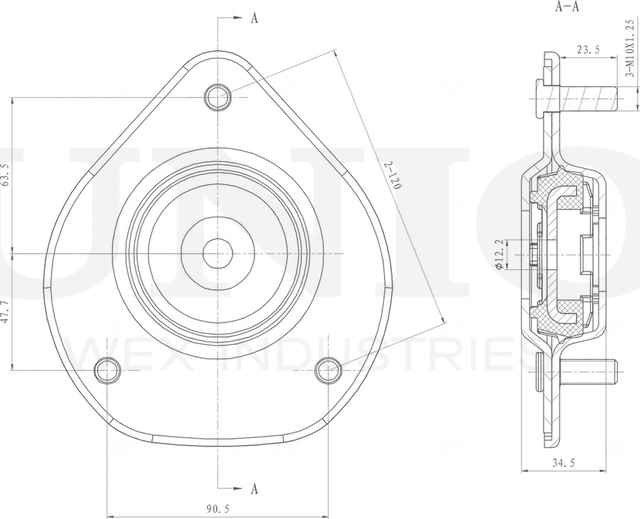Опора амортизационной стойки (Unio). Артикул RMP-13028