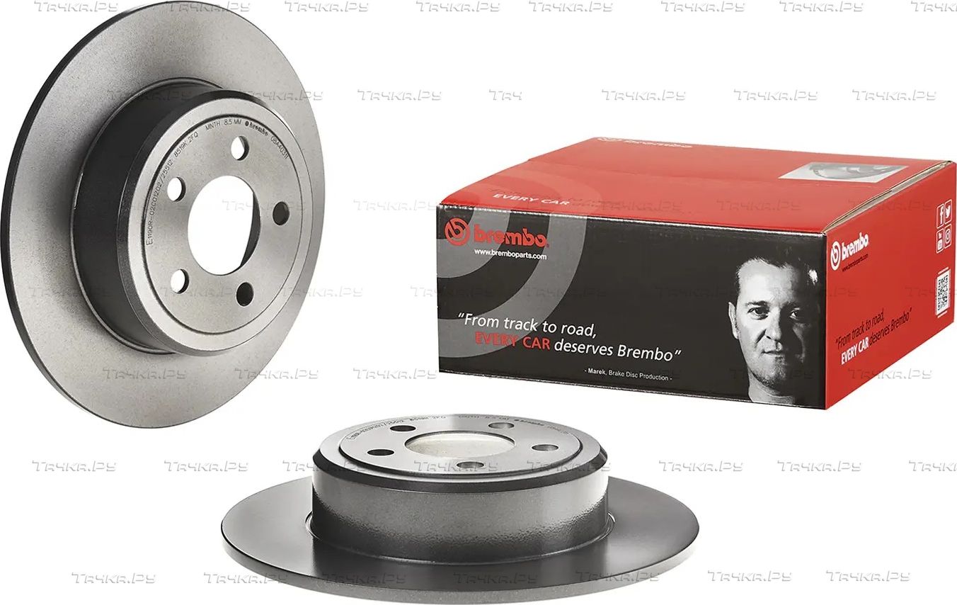 Тормозной диск Brembo PRIME LINE - UV Coated задний для Dodge Charger VI (LD) 2011-2026. Артикул 08.A403.11