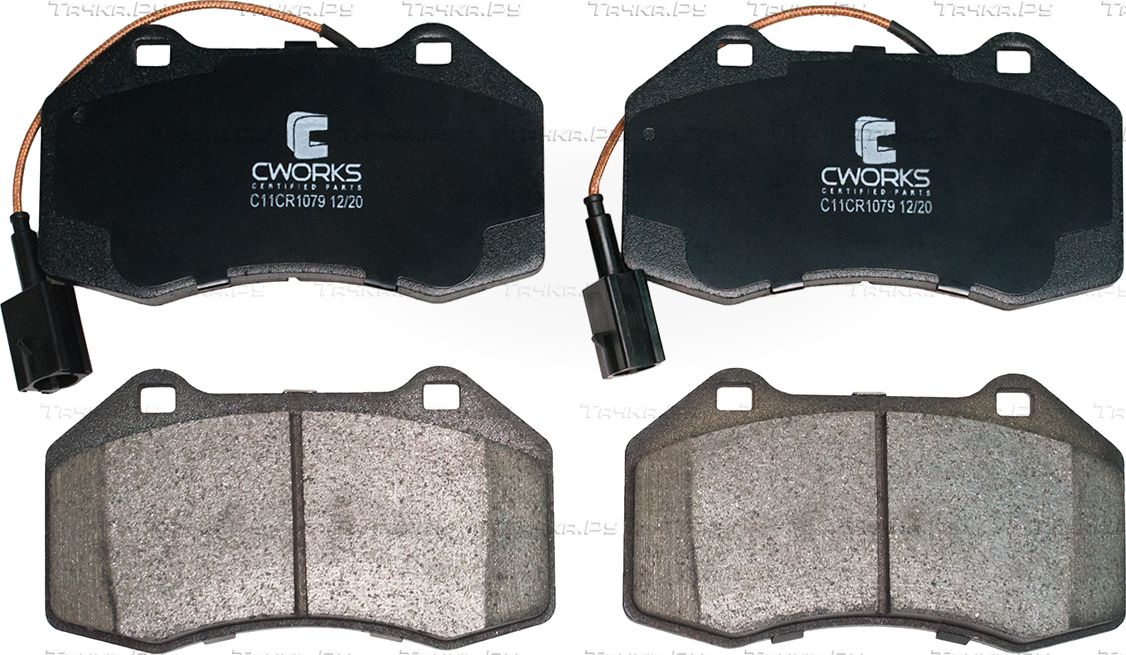 Тормозные колодки Cworks передние для Renault Megane II 2004-2009. Артикул C11CR1079
