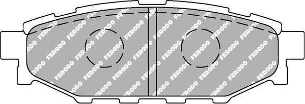 Тормозные колодки FERODO RACING DS2500 для Subaru XV II 2017-2026. Артикул FCP1947H