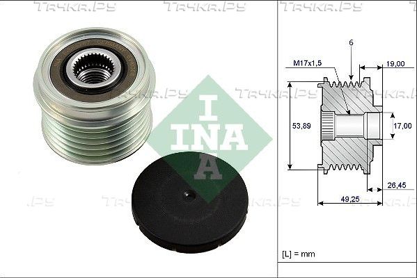 Муфта генератора обгонная Ina. Артикул 535 0233 10