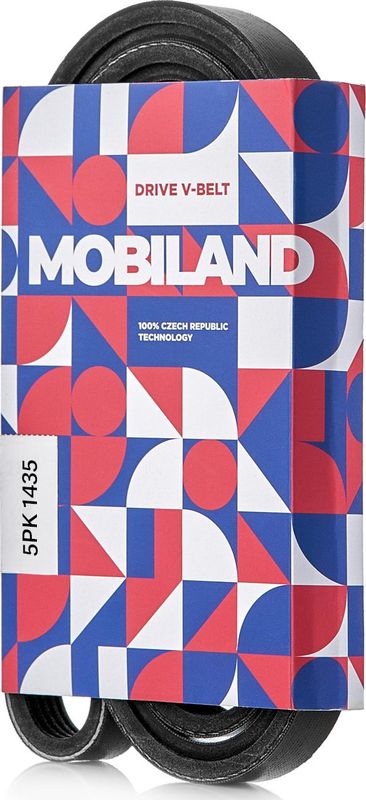 Приводной ремень поликлиновой Mobiland (EPDM (Этилен-пропиленовый каучук)) для Fiat Croma I 1985-1989. Артикул 501251435