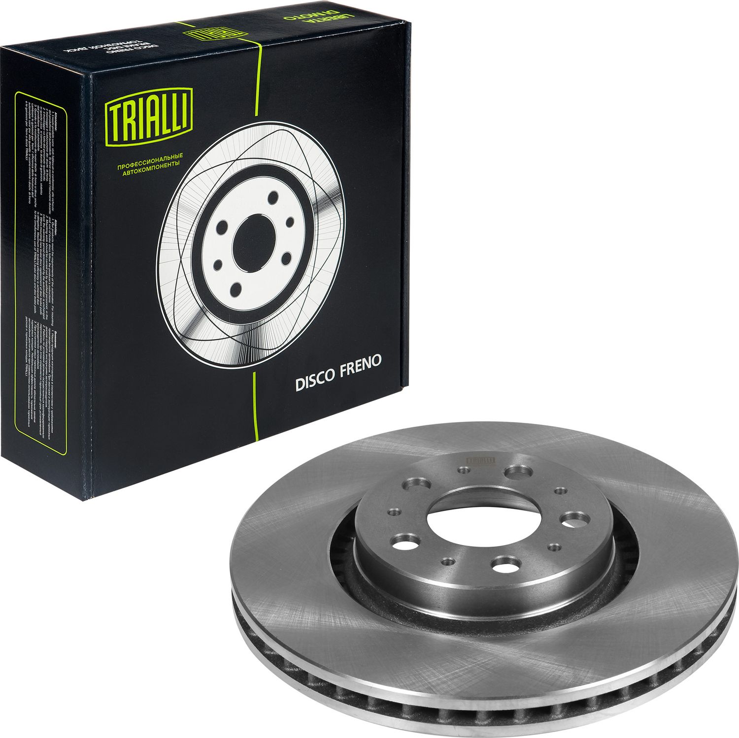 Тормозной диск Trialli передний для Volvo V70 II 1999-2008. Артикул DF 106206