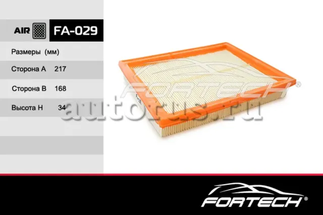 Фильтр Воздушный FORD: Fiesta V 02, Fusion 02 (Fortech). Артикул FA029
