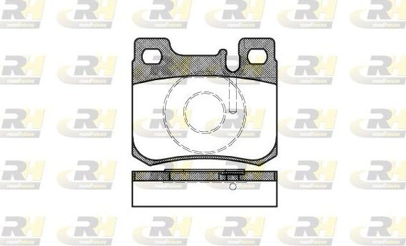 Тормозные колодки RoadHouse задние для Mercedes-Benz W124, A124 1984-1993. Артикул 2157.20
