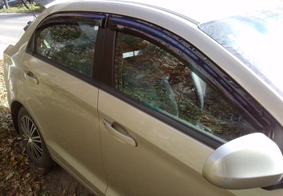 Дефлекторы V-Star для окон Chery Bonus A13 седан 2011-2013. Артикул D00318