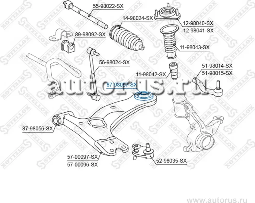 Сайлентблок рычага задний Toyota Corolla CDE120 2001 (Stellox) Stellox. Артикул 8798057SX