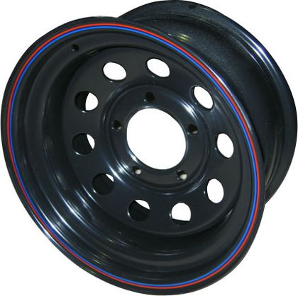 Колёсный диск OFF-ROAD Wheels стальной черный 5x139,7 8xR16 d110 ET 15 для УАЗ Патриот 2005-2024. Артикул 1680-53910BL+15
