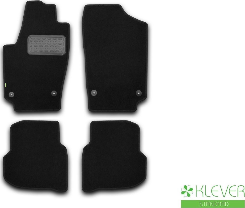 Коврики Klever Standard для салона Volkswagen Polo Sedan седан 2010-2026. Артикул KVR02513001210kh
