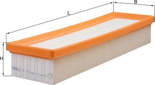 Воздушный фильтр Mahle-Knecht. Артикул LX 1451