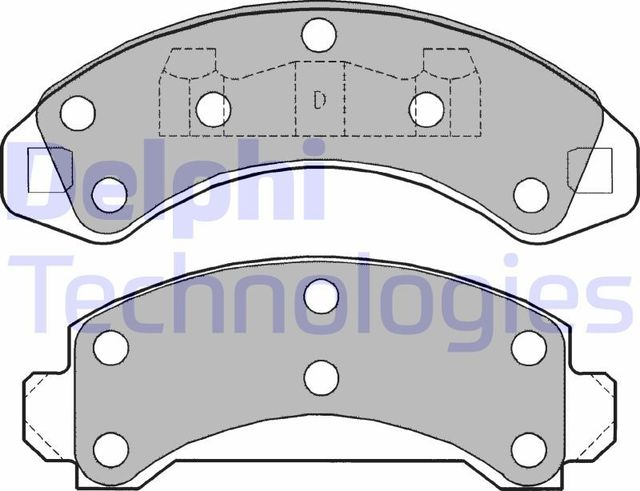 Тормозные колодки Delphi (Low-Metallic) передние для Ford Explorer I 1993-1994. Артикул LP1173