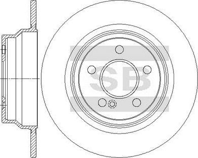 Тормозной диск Sangsin Hi-Q. Артикул SD5424