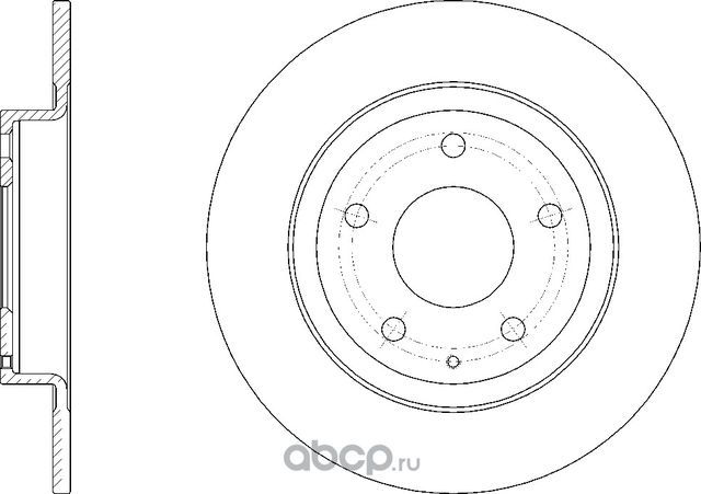 Диск тормозной (G-Brake). Артикул GR12034