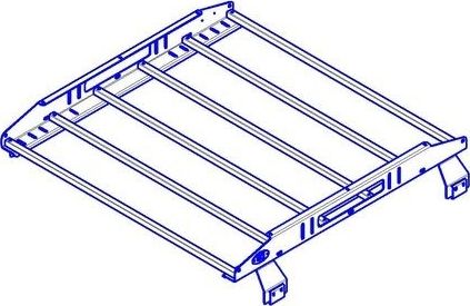 Экспедиционный багажник разборный OJ 1,2х1,0м дляNiva Chevrolet 2002-2020. Артикул 01.197.05